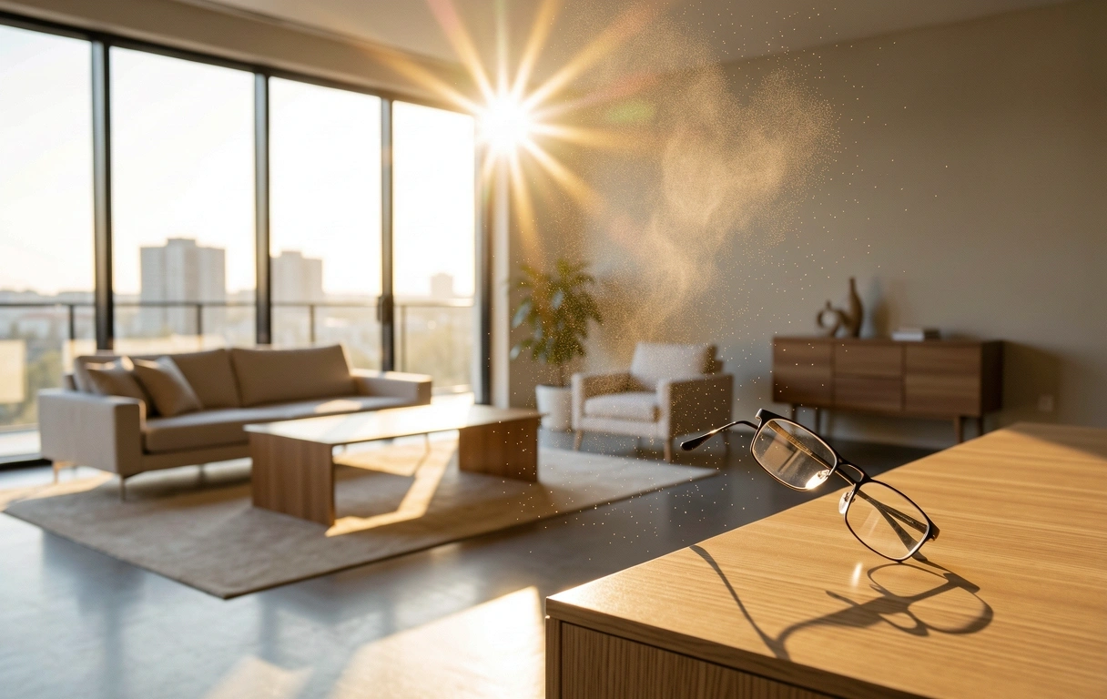 Lichtdurchfluteter Wohnraum als Symbol finanzieller Freiheit